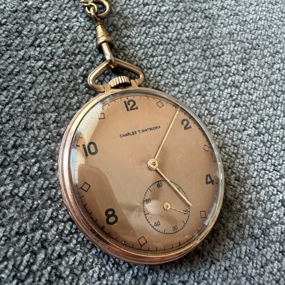 Vintage Pocket watch in Rose gold color - Picture 6 of 6